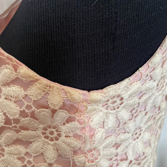 Vintage Harry Keiser 60’s cream, chartreuse, and pink dress, size 4. - Picture 5 of 5